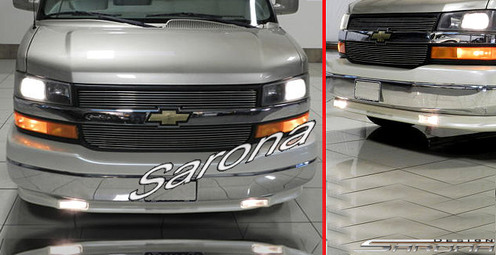 Custom Chevy Express Van  All Styles Front Lip/Splitter (2003 - 2024) - $249.00 (Part #CH-019-FA)